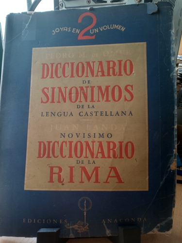 Diccionario De Sinonimos De La Lengua Castellana