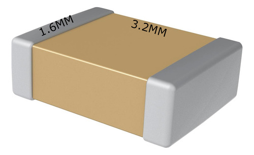 Capacitor Smd 1206 (chip) 0.1uf 100nf Pack X 100