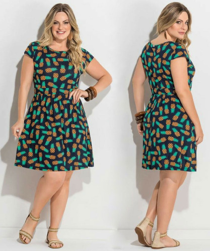 vestido rodado plus size festa