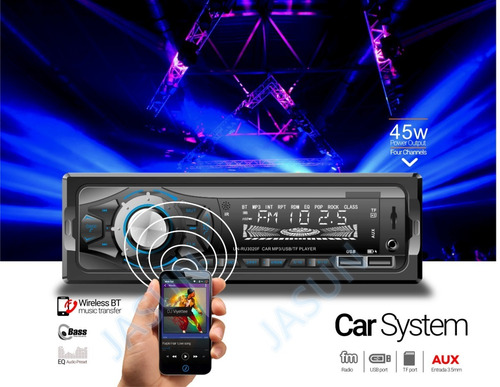 Auto Estereo Bluetooth Mp3 Radio Manos Libres Aux Usb Fm Sd