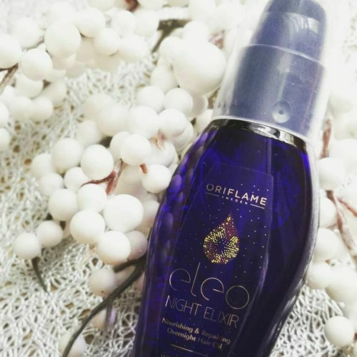 Imagen 2 de 3 de Aceite Cabello Eleo Oriflame Capilar Repara Night Elixir