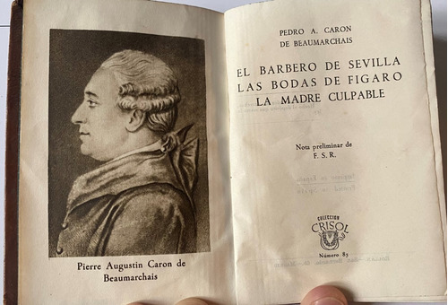 Caron De Beaumarchais / El Barbero De..aguilar / Crisol   B3