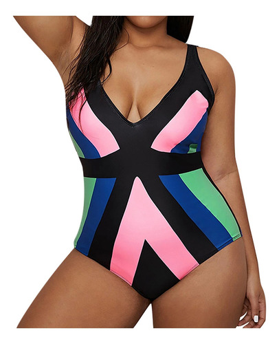 Bañador For Mujer, Talla Grande, Plisado, R798 Belly Swim,