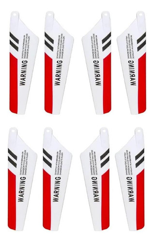 Jiafan Propeller Blades 8pcs Rojo Para Syma S107g Rc Piezas