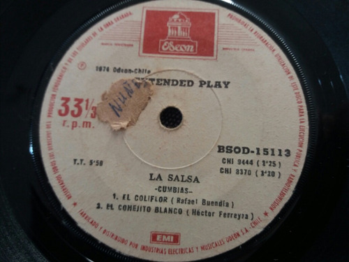 Vinilo  Ep  La Salsa El Coliflor  ( U40