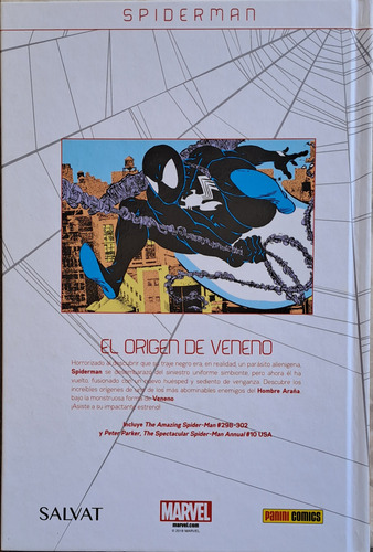 Cómic Marvel Spiderman Tomo N°21: El Origen De Venom