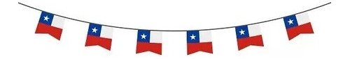 Guirnalda 10 Banderines Chile Fiestas Patrias  23871-6