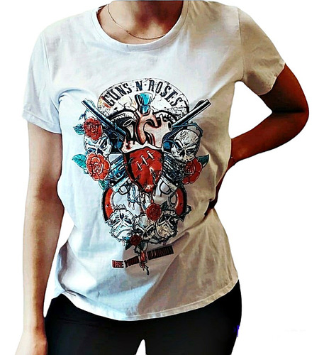 Remera Guns And Roses Use Your Illusion  Mujer Algodon Rock