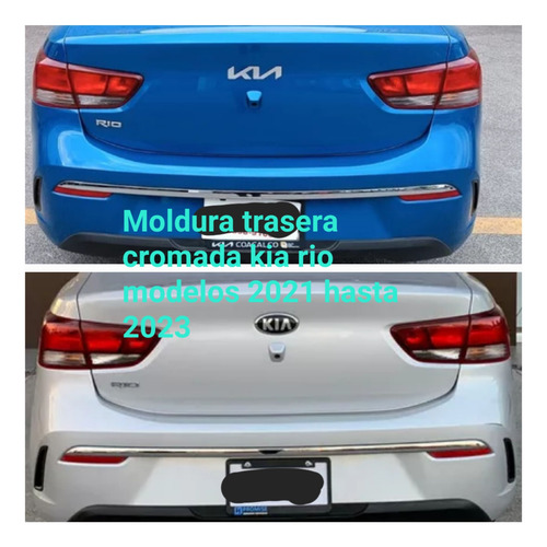 Moldura Cromada Trasera Kia Rio 2021-2022-2023 (Usado)