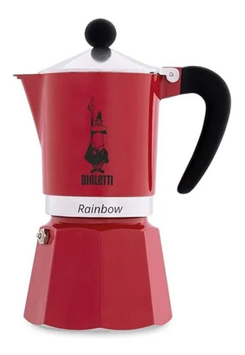 Cafetera Bialetti Rainbow Rojo 6 Tazas