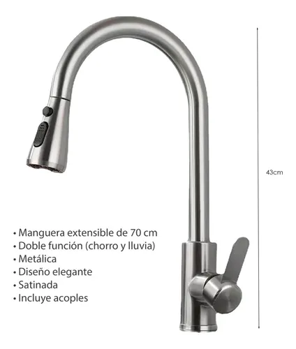 Grifo lavaplatos flexible sale