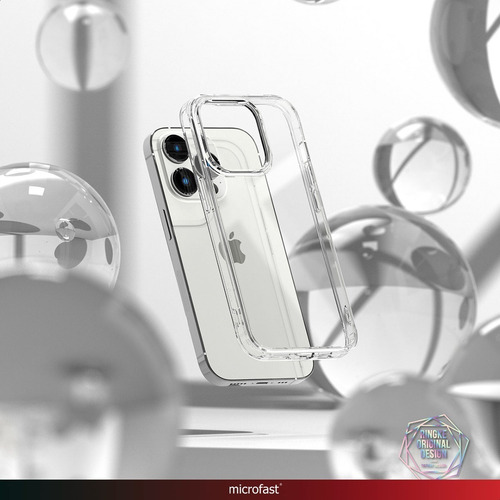 Imagen 2 de 8 de Funda Celular Ringke Fusion Clear iPhone 14 Pro Original