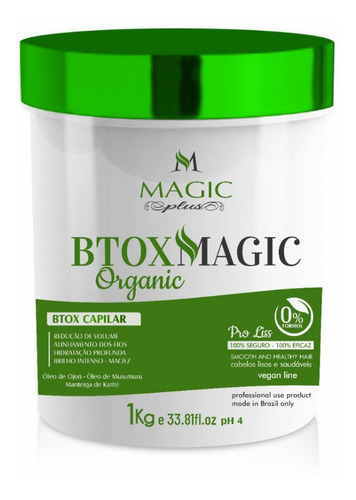 Magic Plus Btox Magic Organic Sem Formol 1k