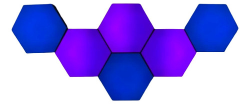 Lampara Led Touch Hexagonal | Kit 10 Paneles  De Colores