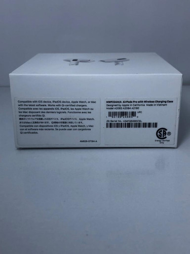 Imagen 2 de 9 de Caja AirPods Con Cable Cargador Original Y Almohadillas Camb