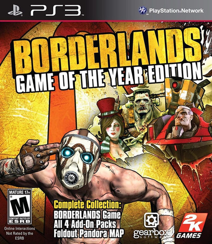 Borderlands Game Of The Year Edition Ps3 Nuevo Sellado