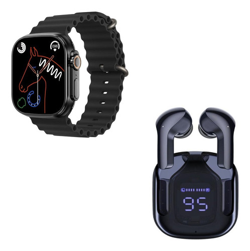 Kit Relogio Smartwatch Xy39(2024) + Fone Bluetooth 