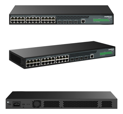 Switch Intelbras S2328ga Gerenciavel 24 Portas + 4p Sfp 1000