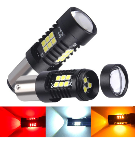 2 Ampolletas Led 1 Contacto 1156 Ba15s P21w Canbus