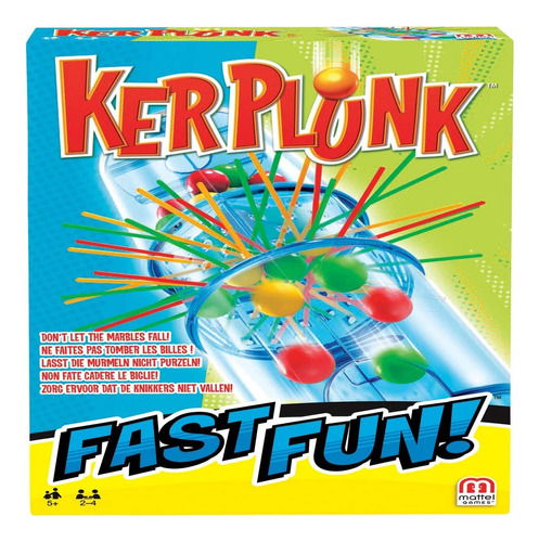 Mattel Juegos Fun Fun Fun Blokus/kerplunk, Juego De Dos Juga