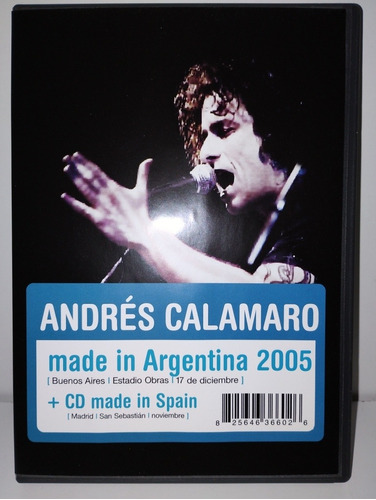 Andrés Calamaro Cd Dvd Made In Argentina Spain 2005 Excelent