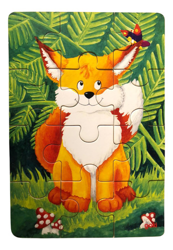 Rompecabezas 4 En 1 Animales Goki Madera Alemán Puzzle