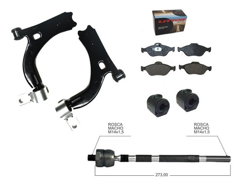 Kit 2 Parrillas Ford Ecosport 2002/2012 + Varios