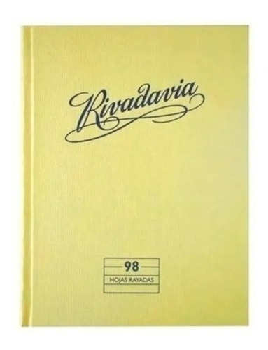 Cuaderno Rivadavia 16x21 Tapa Carton Dura 98 Hojas P/ Forrar