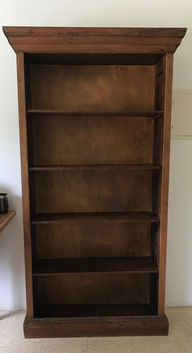 Biblioteca De Madera Muy Fuerte Y Buena Hecha Con Postigos Marrón (Usado)