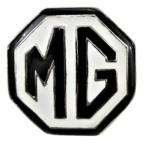 Emblema Mg Auto Clasico Antiguo Metal Logo Escudo Mg