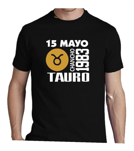 Remera Cumpleaños Tauro Signos Zodiaco  - Año - Animal 