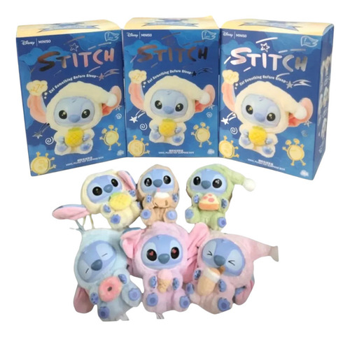 Peluche Stitch Caja Sorpresa Colección Disney Miniso Labubu Sorpresa