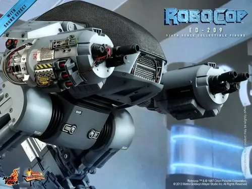Hot Toys Robocop Ed-209 Mms 204 1/6 Novo C/ Sons Do Filme
