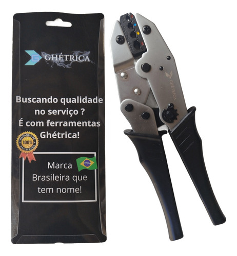 Alicate Catraca Crimpar Terminal Pré-isolado 0,25 Até 6,0mm²