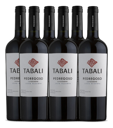 Viña Tabali, Pedregoso Gran Reserva Carmenere 750 Ml X6 Un