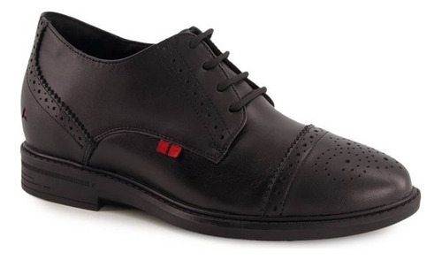 Zapato Oxford Vez76045 Transpirable Tacon Ancho Horma Comun