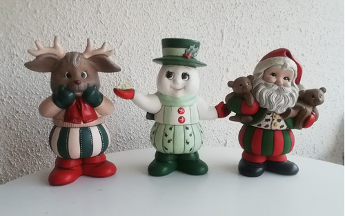 Figuras Cerámica Navidad Combo 