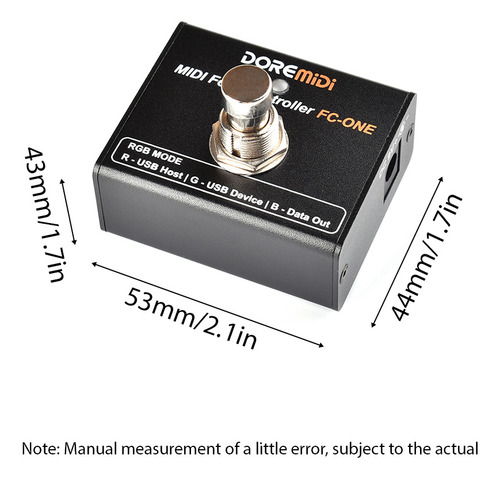 Pedal De Efectos Midi Doremidi Foot Controller Guitarra Eléc