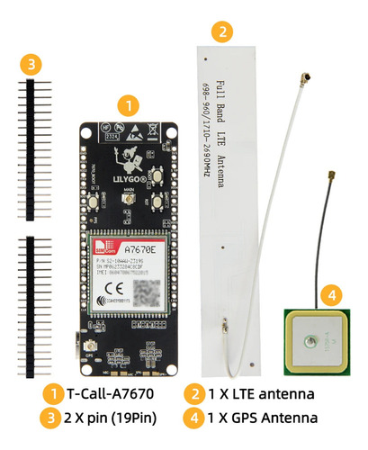 Zya Lilygo® T-call A7670 4g 2g Esp32 Development Board