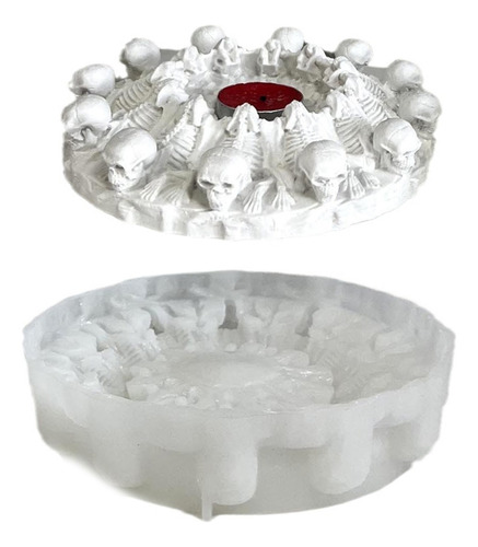 Moldes De Velas De Silicone Em Forma De Caveiras, Moldes Art