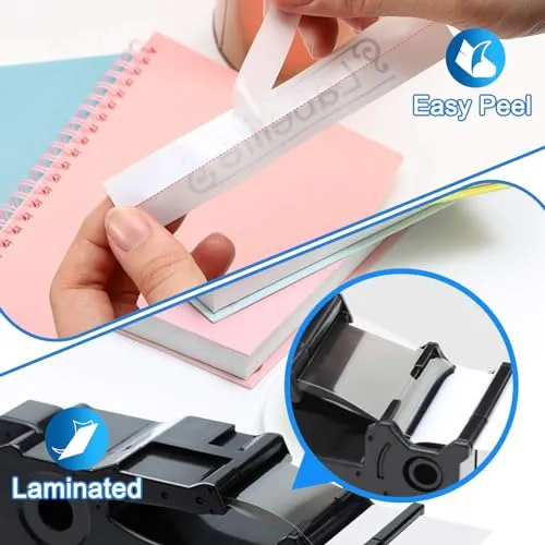 Labelife Tze-251 Cintas For Brother P Touch Pack 8