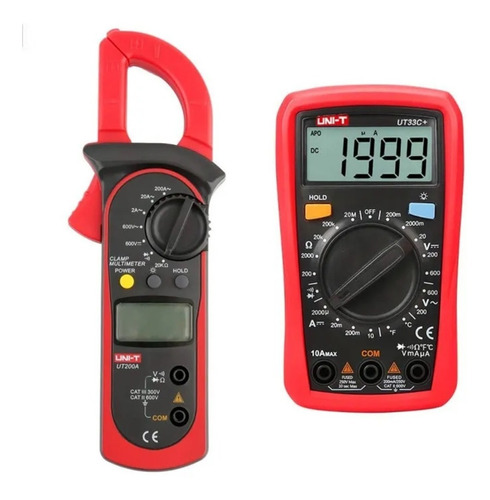 Uni-t Combo Pinza Amperométrica Ut200a + Tester Ut33c+