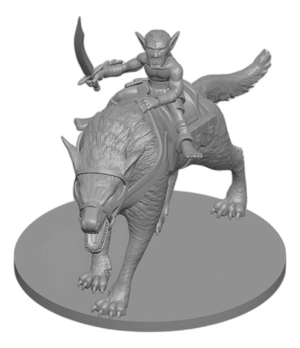 Miniaturas Dnd: Goblin Worg Rider