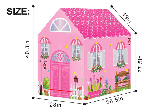Kiddie Play Princess Playhouse Kids Play Ttura Para Niños Y