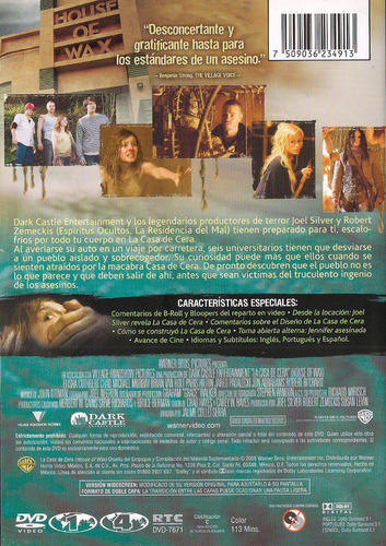 Dvd - La Casa De Cera - Elisha Cuthbert (Usado)