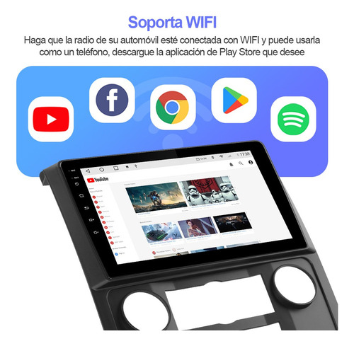 Estéreo Android 10 Carplay For Ford Escape 2008-2011 Gps Bt