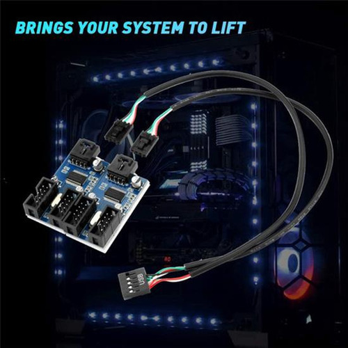 Placa Madre Usb 2.0 9 Pines Cabecera 1 A 4 Extensión Hub Spl