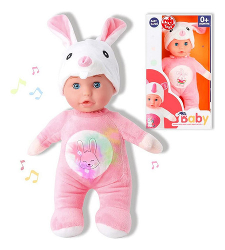 Muñeco Bebe Niñas Mi Baby Sonido Felpa Juguete Pijama Conejo