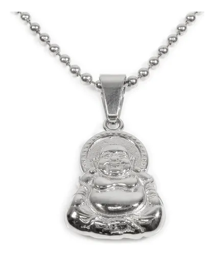 Collar Con Colgante De Buda Sonriente De Gran Barriga De