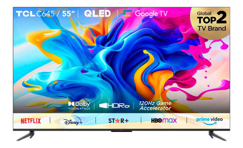 Smart Tv Tcl C645 Series 65c645 Qled Google Tv 4k 65  110v